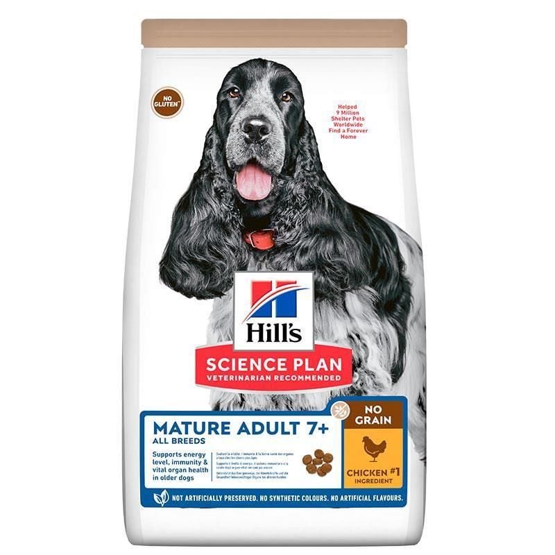 Hills Mature 7  Tahılsız Tavuklu Yaşlı Köpek Maması 12 Kg