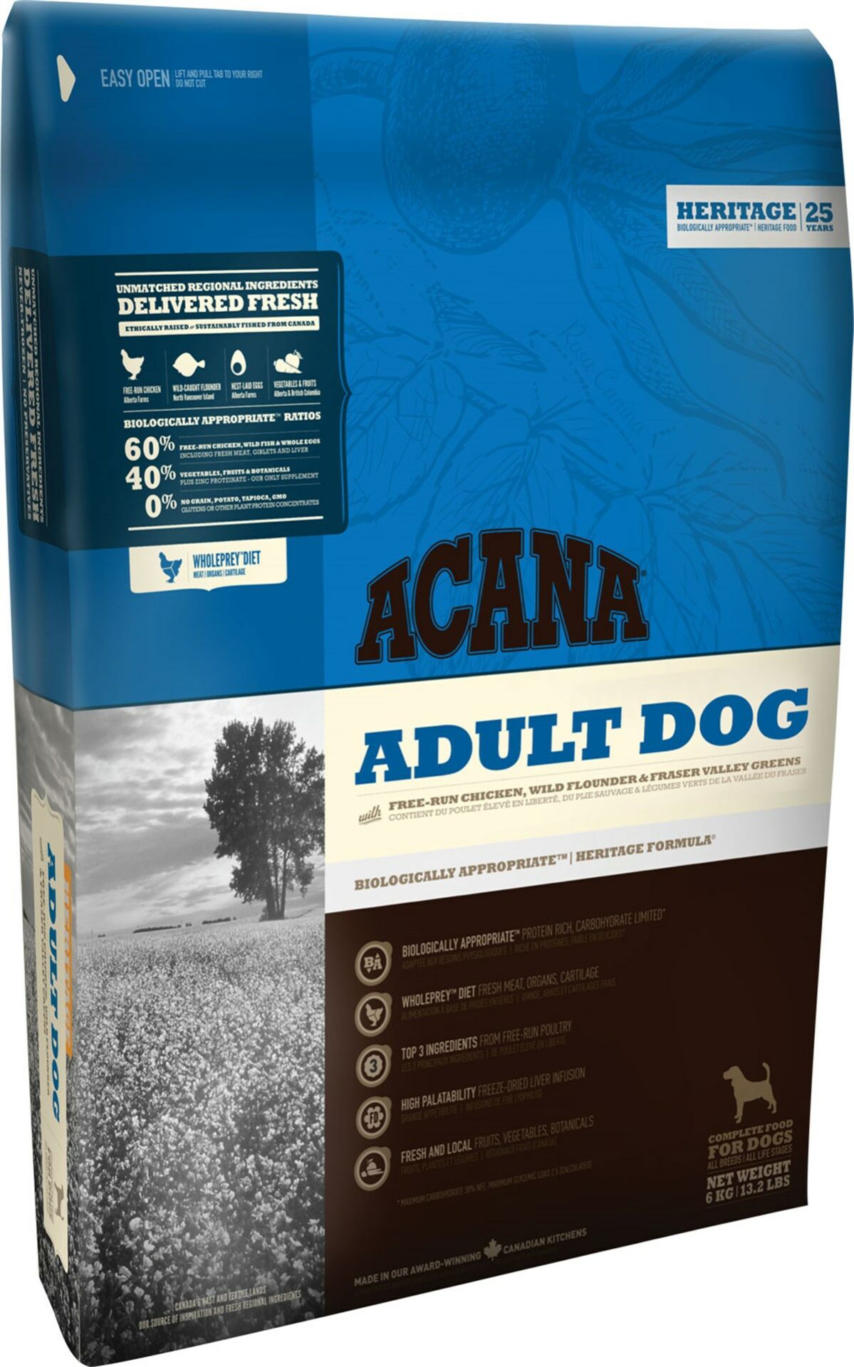 Acana Heritage Adult Dog Tahılsız Köpek Maması 17 Kg