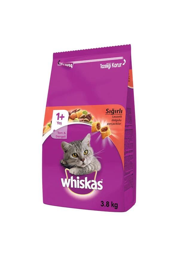 Whiskas Biftekli ve Havuçlu Yetişkin Kedi Maması 3,8 Kg