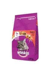 Whiskas Biftekli ve Havuçlu Yetişkin Kedi Maması 3,8 Kg