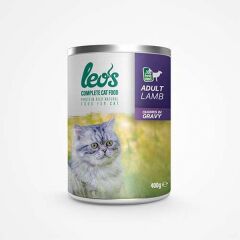 Leos Kuzu Parça Etli Soslu Yetişkin Kedi Konservesi 400 Gr
