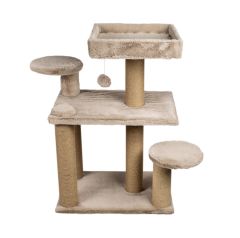 Dubex 56x83x91 cm Kedi Oyun Evi ve Tırmalama Platformu Bej