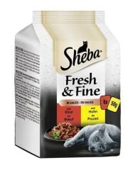 Sheba Etli Seçenekler Kedi Konservesi 6x50 gr