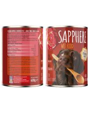 Sapphere Kırmızı Etli Yetişkin Köpek Maması Konserve 400 Gr 24 Adet