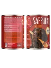 Sapphere Kırmızı Etli Yetişkin Köpek Maması Konserve 400 Gr 24 Adet