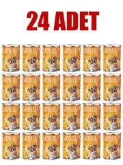 Sapphere Kümes Hayvanlı Yetişkin Köpek Maması Konserve 400 Gr 24 Adet