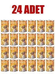 Sapphere Kümes Hayvanlı Yetişkin Köpek Maması Konserve 400 Gr 24 Adet