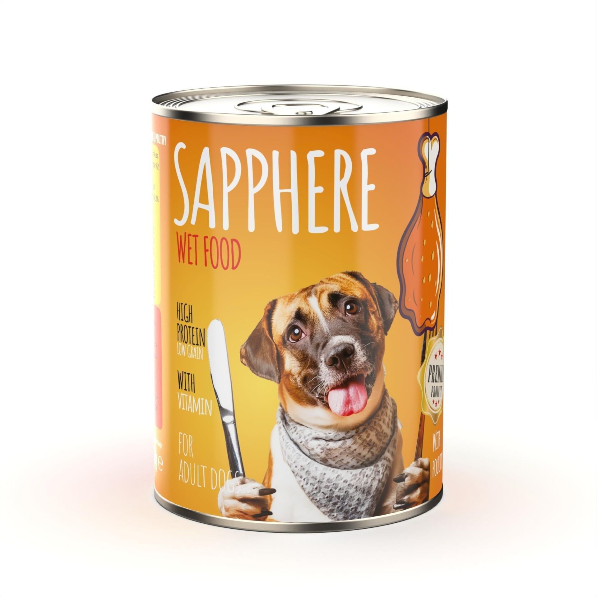 Sapphere Kümes Hayvanlı Yetişkin Köpek Maması Konserve 400 Gr 1872 Adet (1 PALET)