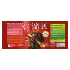 Sapphere Karışık (Kırmızı Etli - Kümes Hayvanlı - Balıklı) Yetişkin Köpek Maması Konserve 400 Gr 1872 Adet (1 PALET)