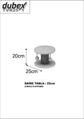 Dubex 20x25 cm Kedi Tırmalama Platformu Siyah