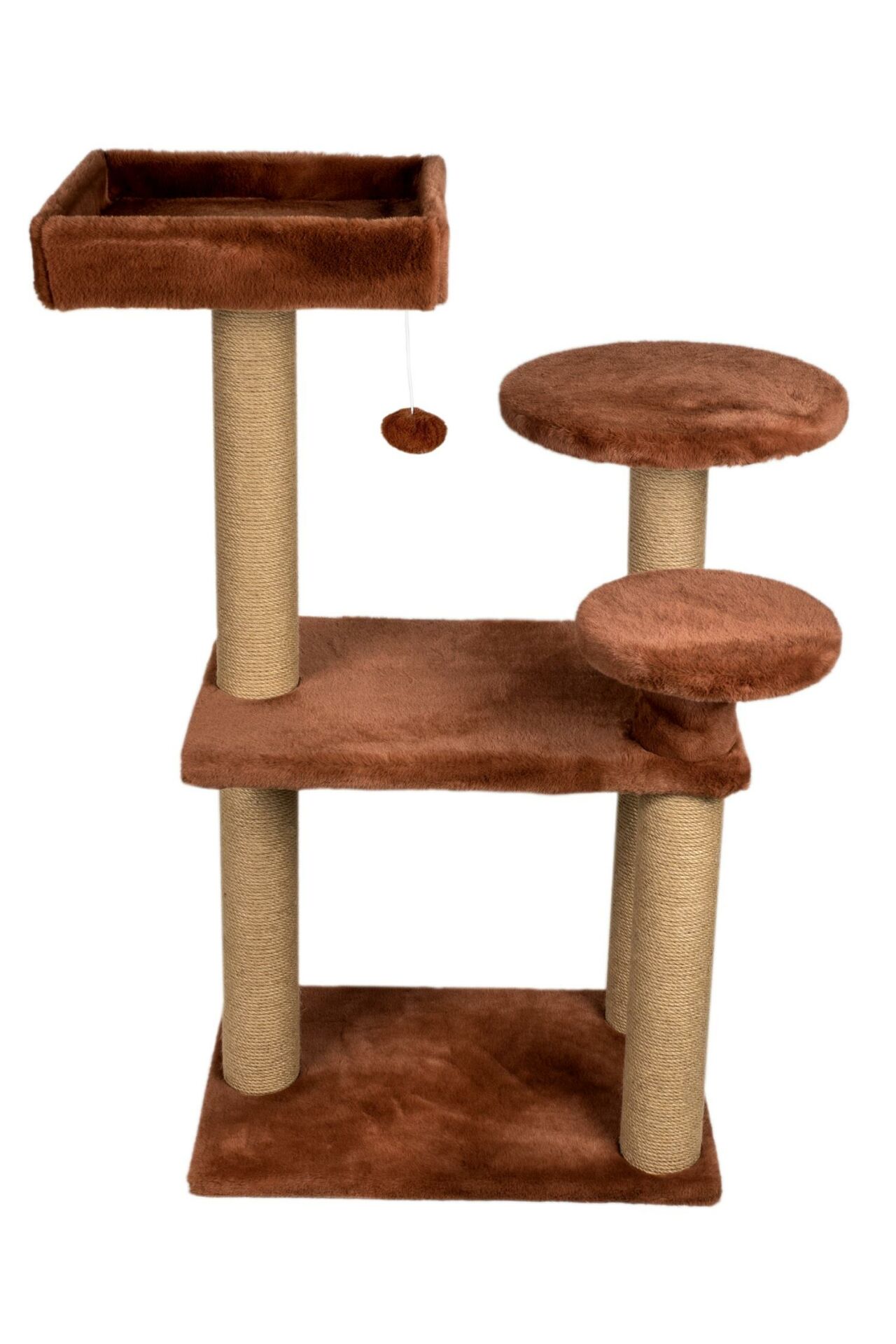 Dubex 65x88x111 cm Kedi Oyun Evi ve Tırmalama Platformu Tarçın