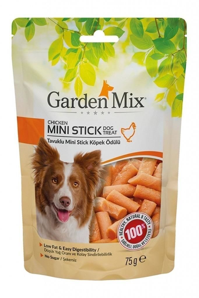 Garden Mix Mini Stick Tavuk Etli Köpek Ödülü 75 Gr