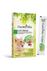 Garden Mix Kedi Kreması Kuzu Etli ve Kedi Otlu Kedi Ödülü (5 x 15 Gr)