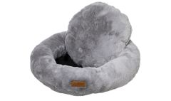 Dubex Brownie Circle Kedi Köpek Yatağı Gri Medium 55x20 cm