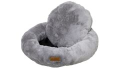 Dubex Brownie Circle Kedi Köpek Yatağı Gri Large 65x20 cm
