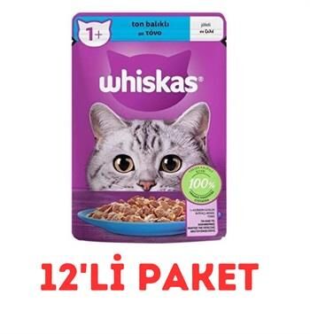 Whiskas Ton Balıklı Poşet Yaş Mama 85 Gr 12'Li Paket