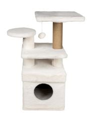 Dubex 65x39x85 cm Kedi Oyun Evi ve Tırmalama Platformu Beyaz