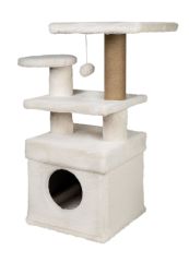 Dubex 65x39x85 cm Kedi Oyun Evi ve Tırmalama Platformu Beyaz