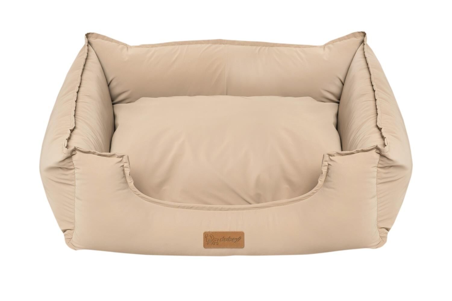 Dubex Premium Mochi Kedi Köpek Yatağı Bej Small 60x50x19 cm