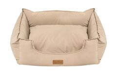 Dubex Premium Mochi Kedi Köpek Yatağı Bej Small 60x50x19 cm