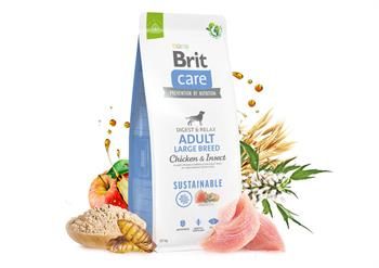Brit Care Sustainable Adult Large Breed Böcek ve Tavuklu Büyük Irk Yetişkin Köpek Maması 12 Kg