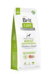 Brit Care Sustainable Adult Medium Breed Böcek ve Tavuklu Orta Irk Yetişkin Köpek Maması 12 Kg