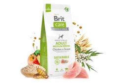 Brit Care Sustainable Adult Medium Breed Böcek ve Tavuklu Orta Irk Yetişkin Köpek Maması 3 Kg