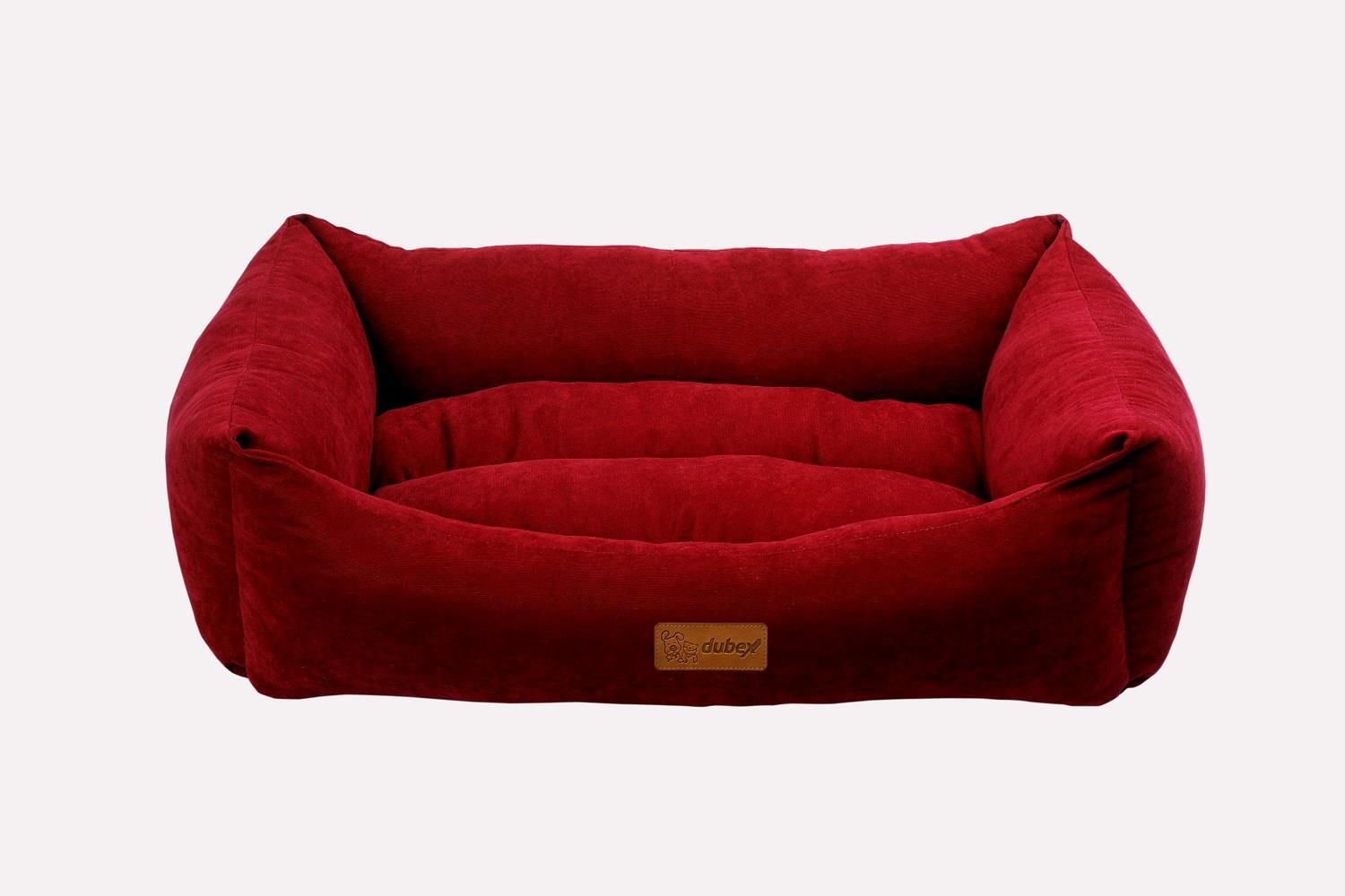 Dubex Cookie Kedi Köpek Yatağı Kırmızı Medium 70x60x22 cm