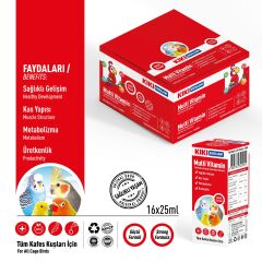 KIKI Excellent Kuş Multi Vitamin 25 ml. 16 Adet (Kutu)