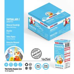 KIKI Excellent Kuş Mineral Plus 25 ml. 16 Adet (Kutu)
