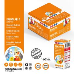 KIKI Excellent Kuş Diare-Mix 25 ml. 16 Adet (Kutu)
