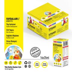 KIKI Excellent Kuş B Vitamini 25 ml. 16 Adet (Kutu)