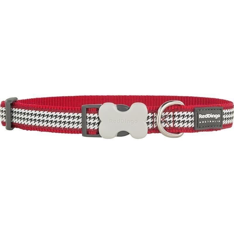 Reddingo Fang It Desenli Köpek Boyun Tasması Kırmızı - 15 mm (S)