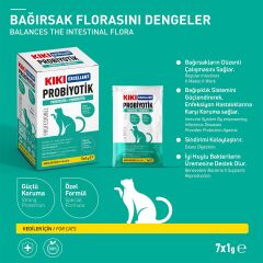 KIKI Excellent Kedi Probiyotik & Prebiyotik Saşe 1 gr. 7 Adet (Kutu)