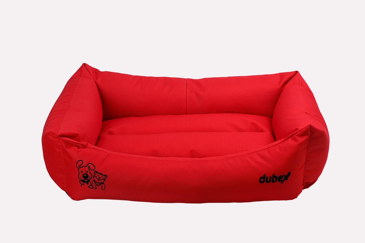 Dubex Gelato Serisi Kedi Köpek Yatağı Kırmızı Large 95x75x22 cm