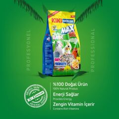 KIKI Excellent Kuş Max Menu Baby Parekets Yavru Paraket Kuşu Yemi 500 gr. 12 Adet (Kutu)