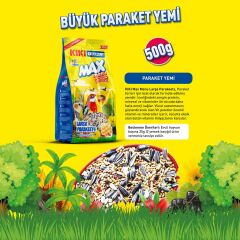 KIKI Excellent Kuş Max Menu Large Parakeets Büyük Pareket Yemi 500 gr. 12 Adet (Kutu)