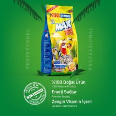 KIKI Excellent Kuş Max Menu Large Parakeets Büyük Pareket Yemi 1000 gr. 8 Adet (Kutu)