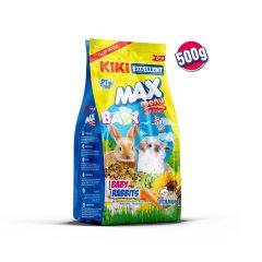 KIKI Excellent Kemirgen Max Menu Baby Rabbits Yavru Tavşan Yemi 500 gr. 12 Adet (Kutu)