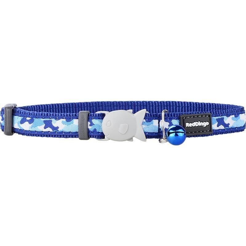 Reddingo Kamuflaj Desenli Kedi Boyun Tasması 12 mm / 20-32 cm Lacivert