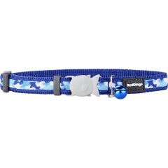 Reddingo Kamuflaj Desenli Kedi Boyun Tasması 12 mm / 20-32 cm Lacivert