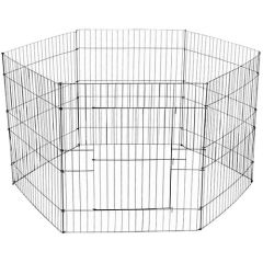 EuroGold 6 Parça Tel Panel Köpek Oyun Alanı 80x80 Cm
