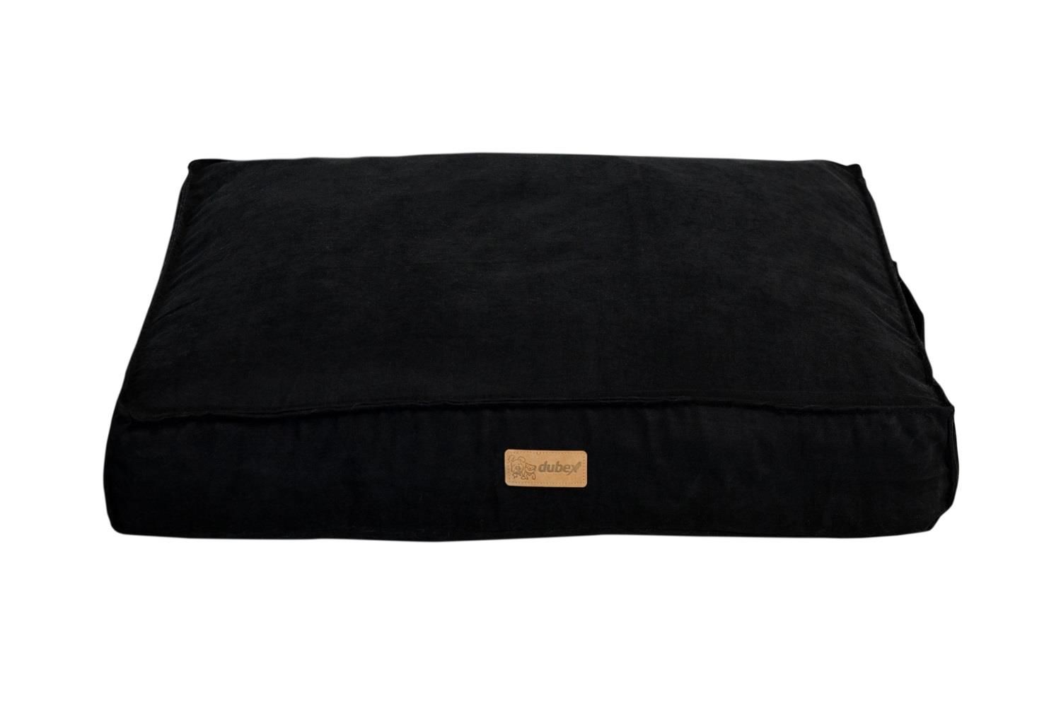 Dubex Plus Soft Serisi Kedi Köpek Yatağı Siyah Medium 76x56x13 cm
