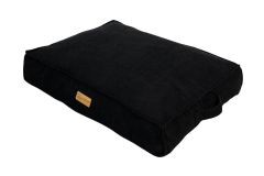 Dubex Plus Soft Serisi Kedi Köpek Yatağı Siyah Medium 76x56x13 cm