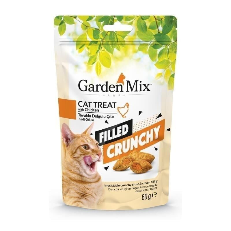 Garden Mix Tavuklu İçi Dolgulu Kedi Ödülü 60 Gr