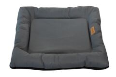 Dubex Waterproof Outdoor Kedi Köpek Yatağı Gri Medium 80x64x7 cm