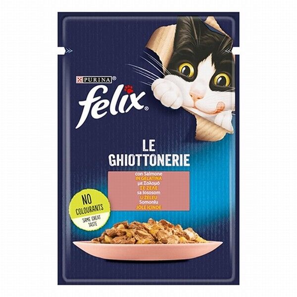 Felix Pouch Somonlu Yetişkin Kedi Konservesi 12 Adet 85 Gr