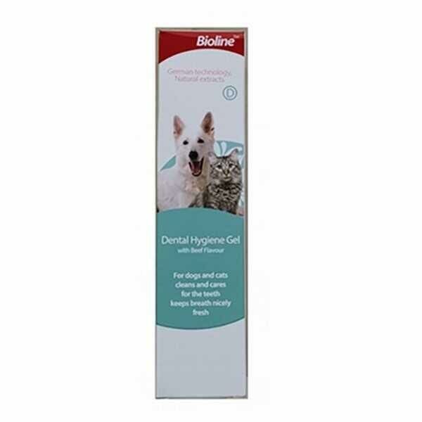 Bioline Biftek Aromalı Kedi ve Köpek Ağız Bakım Jeli 100 Ml