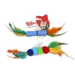 Natura Plastik ve Toplu İkili Diş Kaşıma Kedi Oyuncak