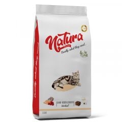 Natura Düşük Tahıllı Somon, Hamsi _ Böğürtlen Kısır Kedi Maması 2,25Kg